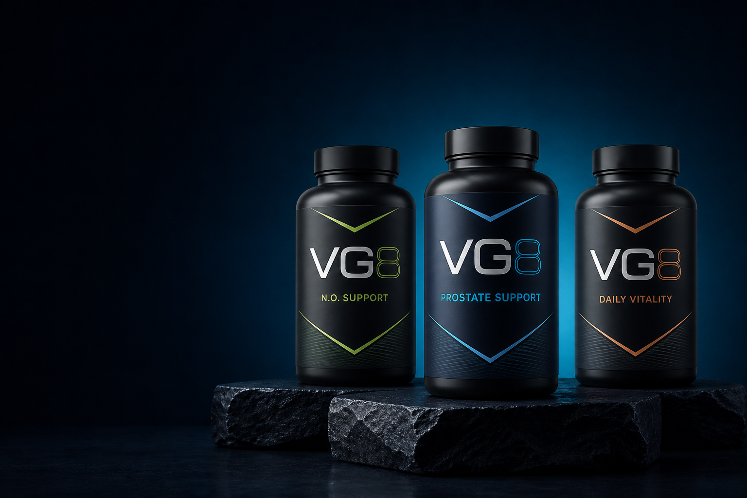 VG8 men’s wellness supplement collection